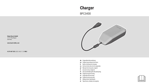 Bosch Charger 2022 Manual