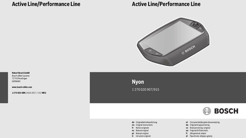 Bosch Nyon User Manual