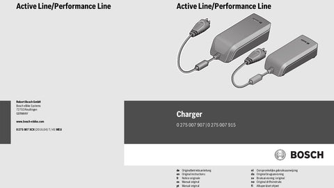 Bosch Charger User Manual