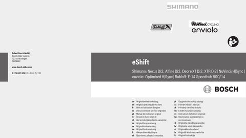 Bosch eShift User Manual
