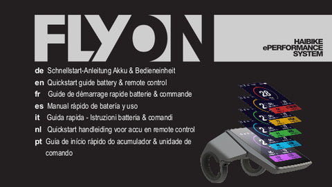 Haibike FLYON Quick Start Guide