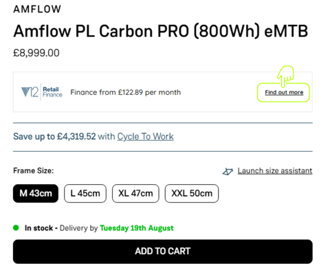 Our Electric Bike Finance Calculator