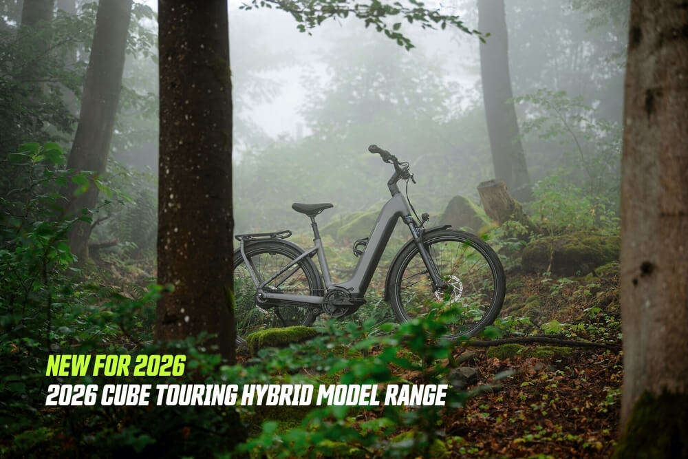 New 2026 Cube Touring Hybrid electric bike models