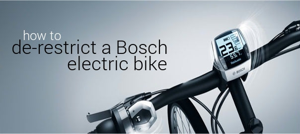 electric bike bosch de restriction cut off 15mph