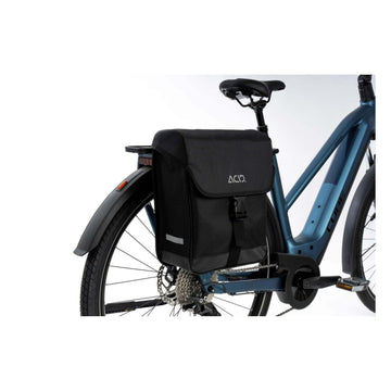 Acid CMPT 15 Pannier Bag - Black On Bike