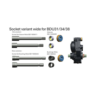 Bosch Frame Bushing Kit, Wide (BDU31YY, BDU34YY, BDU38YY) Diagram