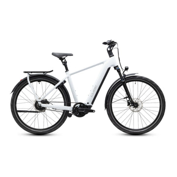Cube Kathmandu Hybrid Deluxe Pro 800 2027 Crossbar Electric Bike Metallic White