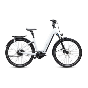 Cube Kathmandu Hybrid Deluxe Pro 800 2027 Easy Electric Bike Metallic White