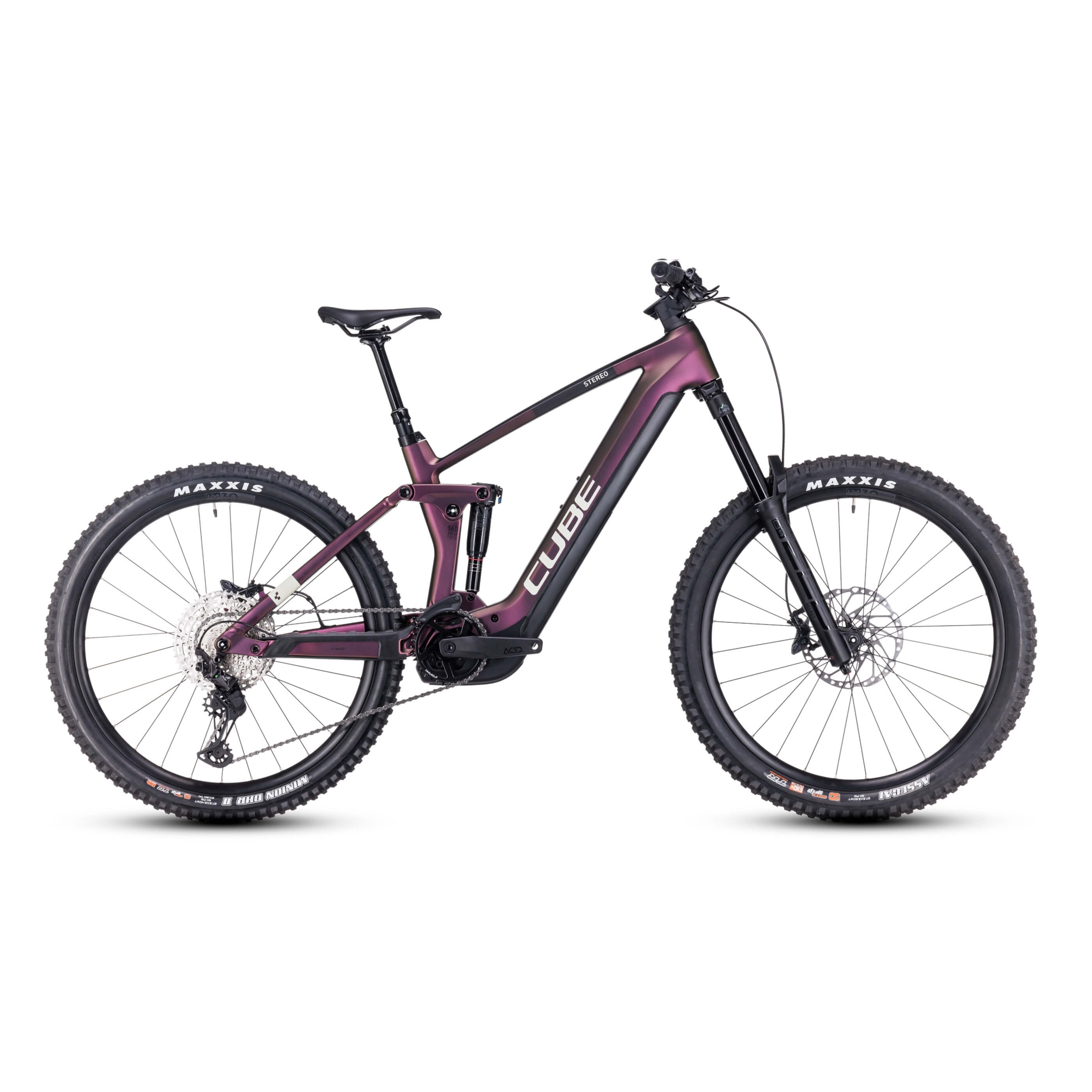 cube stereo hybrid 140 violet white Cube Stereo Hybrid 160 HPC SLX 750 2024 – e-bikeshop.co.uk