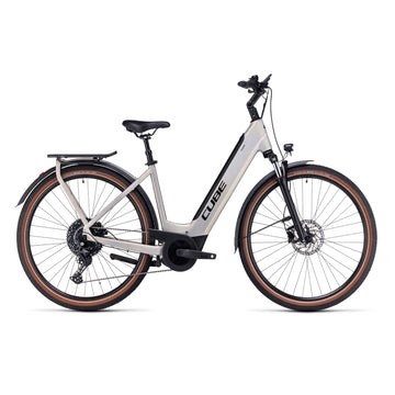 Cube Touring Hybrid Pro 625 2024 Easy Electric Bike Silver 