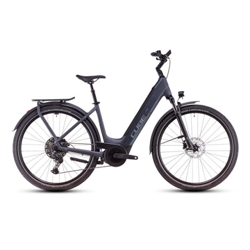 Cube Touring Hybrid Pro 625 2025 Easy Electric Bike Metallic Grey