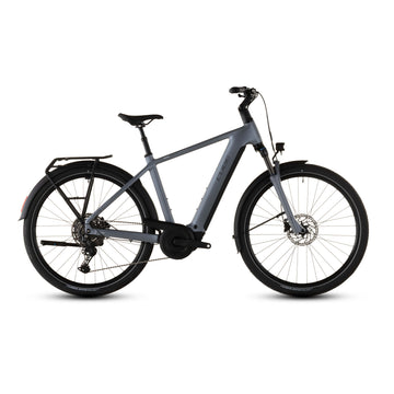 Cube Touring Hybrid Pro 800 2026 Crossbar Electric Bike Pearl Grey