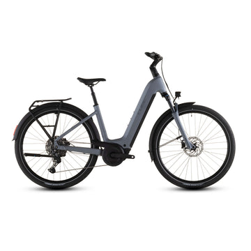 Cube Touring Hybrid Pro 800 2026 Easy Electric Bike Pearl Grey