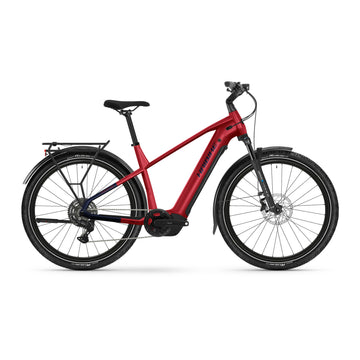 Haibike Trekking 7 2025 Crossbar Electric Bike Fruity Red