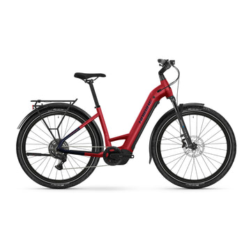 Haibike Trekking 7 2025 Lowstep Electric Bike Fruity Red
