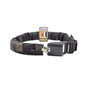 Hiplok Wearable Chain Lock - 10mm x 85cm - Waist 24-44 Inches (Gold Sold Secure)