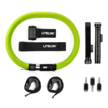 LiteLok® Core FLEX Bicycle Security Lock Extras Included