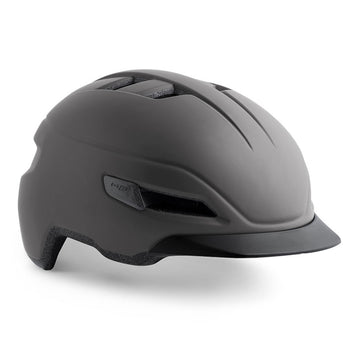 MET Corso Urban Helmet (with integrated LED) Matt Dark Grey