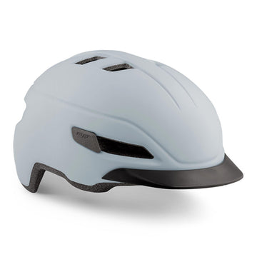 MET Corso Urban Helmet (with integrated LED) Matt Ice White